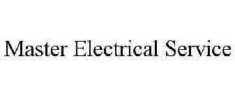 MASTER ELECTRICAL SERVICE