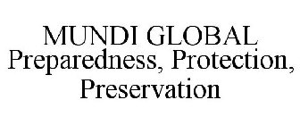 MUNDI GLOBAL PREPAREDNESS, PROTECTION, PRESERVATION