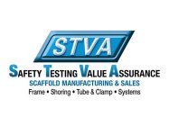 STVA SAFETY TESTING VALUE ASSURANCE SCAFFOLD MANUFACTURING & SALES FRAME · SHORING · TUBE & CLAMP · SYSTEMS