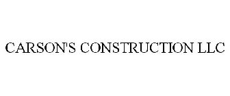 CARSON'S CONSTRUCTION LLC