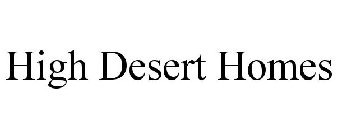 HIGH DESERT HOMES