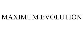 MAXIMUM EVOLUTION