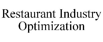 RESTAURANT INDUSTRY OPTIMIZATION