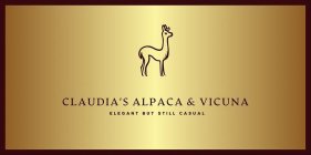 CLAUDIA'S ALPACA & VICUNA ELEGANT BUT STILL CASUAL