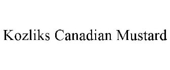 KOZLIKS CANADIAN MUSTARD
