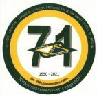 3RD OLDEST JAMAICAN CARIBBEAN DIASPORA ORGANIZATION IN THE UNITED STATES OF AMERICA SEVENTY FIRST ANNIVERSARY CELEBRATION 71 E PLURIBUS 19 WI.S.C. 50 UNUM POLUI EST 1950 COMMEMORATIVE EDITION 1950 -20