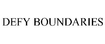 DEFY BOUNDARIES