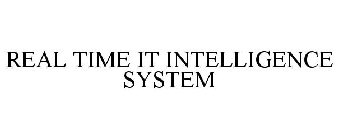 REALTIME IT INTELLIGENCE SYSTEM