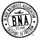 BLACK NATURISTS ASSOCIATION PASSPORT TO FREEDOM BNA EST. 2016