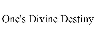 ONE'S DIVINE DESTINY