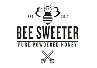 EST. 2017 BEE SWEETER PURE POWDERED HONEY