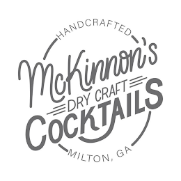 HANDCRAFTED MCKINNON'S DRY CRAFT COCKTAILS MILTON, GA