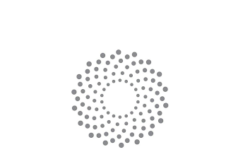 IT'S A DOTTED SWIRL WITH AN INNER RING.