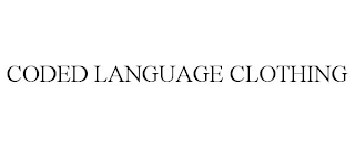 CODED LANGUAGE CLOTHING