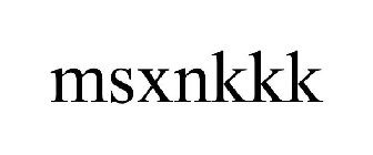 MSXNKKK