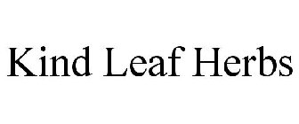 KIND LEAF HERBS