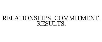 RELATIONSHIPS. COMMITMENT. RESULTS.