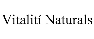 VITALITÍ NATURALS