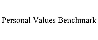 PERSONAL VALUES BENCHMARK