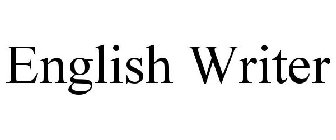 ENGLISH WRITER