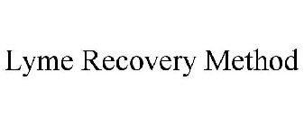 LYME RECOVERY METHOD