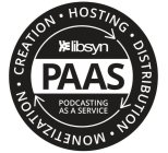 CREATION HOSTING DISTRIBUTION MONETIZATION LIBSYN PAAS PODCASTING AS A SERVICE