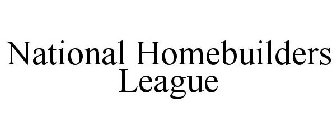 NATIONAL HOMEBUILDERS LEAGUE