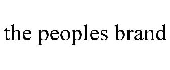 THE PEOPLES BRAND