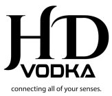 HD VODKA CONNECTING ALL YOUR SENSES