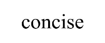 CONCISE
