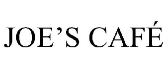 JOE'S CAFÉ