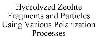 HYDROLYZED ZEOLITE FRAGMENTS AND PARTICLES USING VARIOUS POLARIZATION PROCESSES