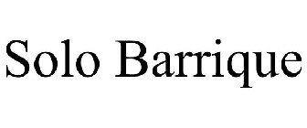 SOLO BARRIQUE