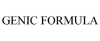 GENIC FORMULA