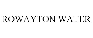 ROWAYTON WATER