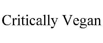 CRITICALLY VEGAN
