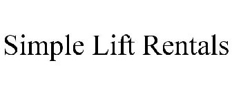 SIMPLE LIFT RENTALS