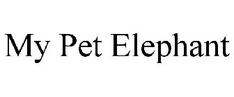 MY PET ELEPHANT