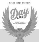 NIGHT SHIFT BREWING DAY LITE WHEAT LAGER WITH ORANGE PEEL