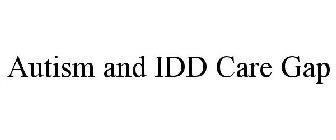 AUTISM AND IDD CARE GAP