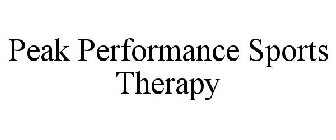 PEAK PERFORMANCE SPORTS THERAPY