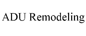 ADU REMODELING