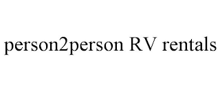 PERSON2PERSON RV RENTALS