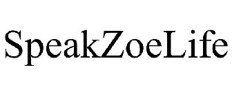 SPEAKZOELIFE