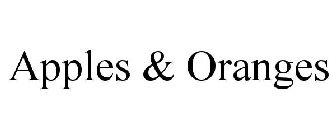 APPLES & ORANGES