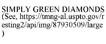 SIMPLY GREEN DIAMONDS