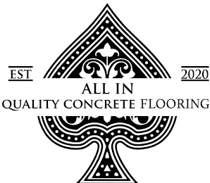 EST 2020 ALL IN QUALITY CONCRETE FLOORING