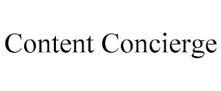 CONTENT CONCIERGE