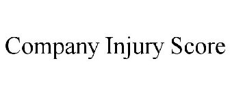 COMPANY INJURY SCORE