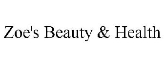 ZOE'S BEAUTY & HEALTH